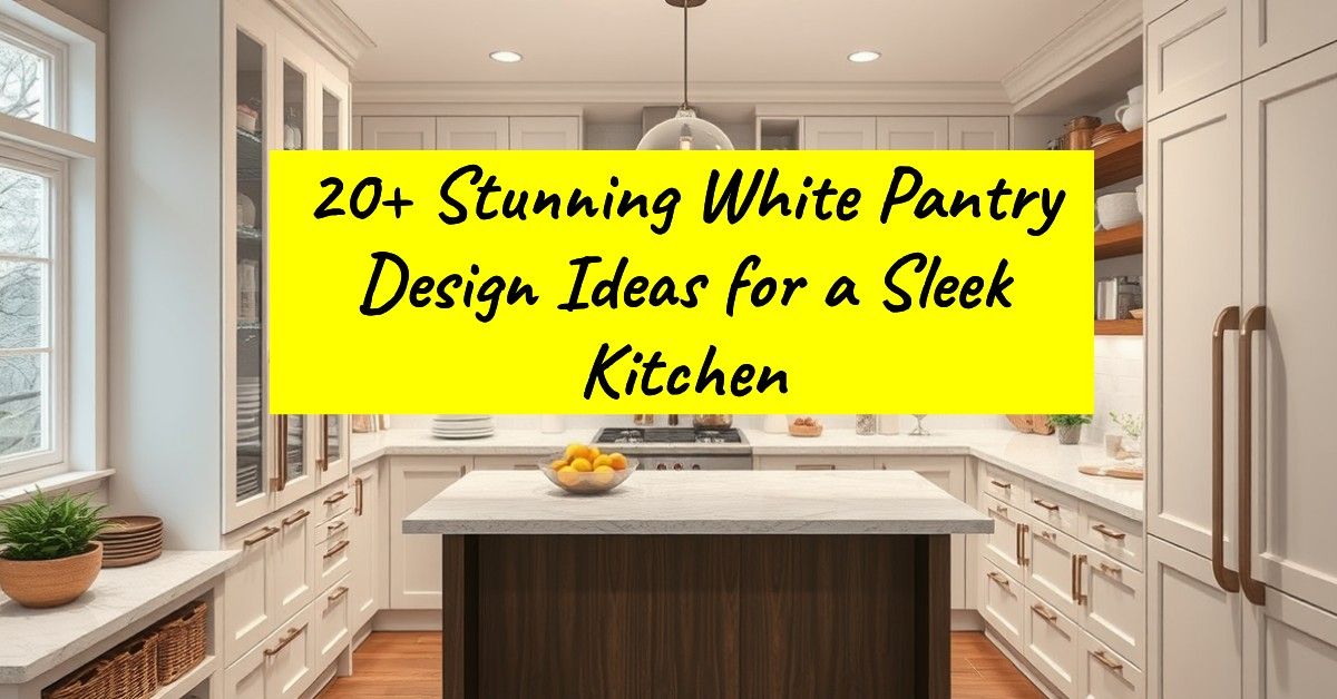 20+ Stunning White Pantry Design Ideas for a Sleek Kitchen