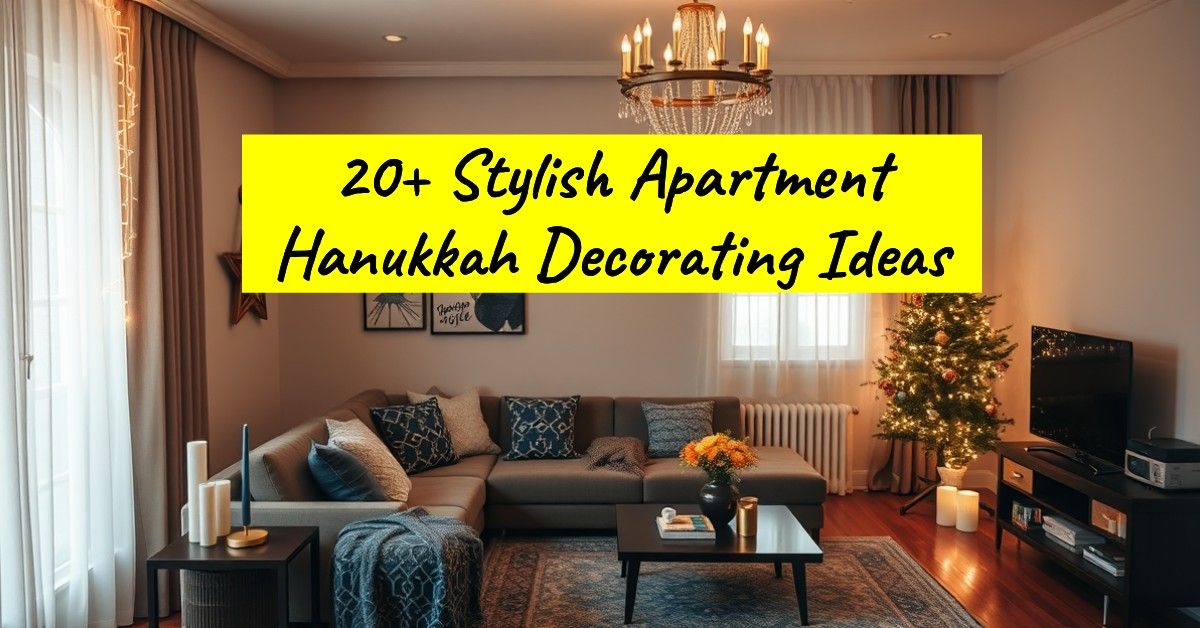 20+ Stylish Apartment Hanukkah Decorating Ideas