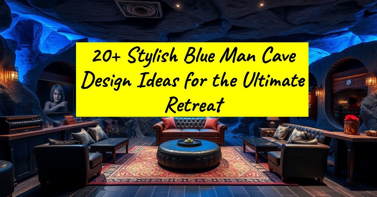 20+ Stylish Blue Man Cave Design Ideas for the Ultimate Retreat