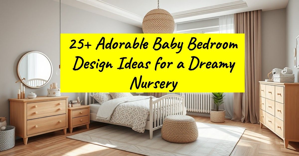 25+ Adorable Baby Bedroom Design Ideas for a Dreamy Nursery