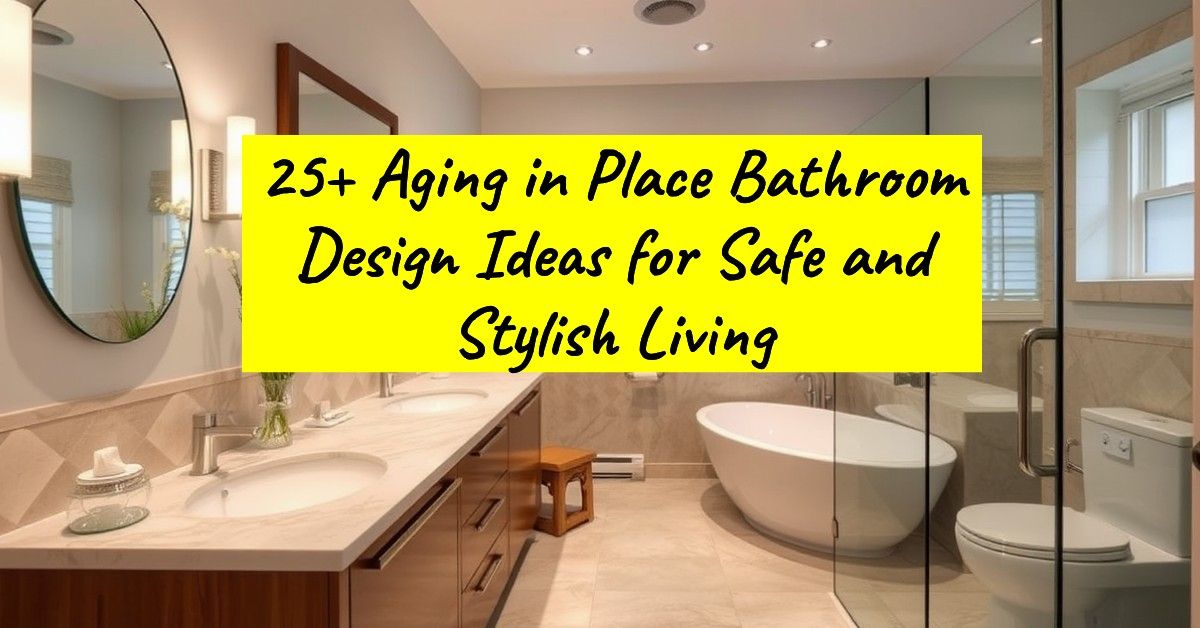 25+ Aging in Place Bathroom Design Ideas for Safe and Stylish Living