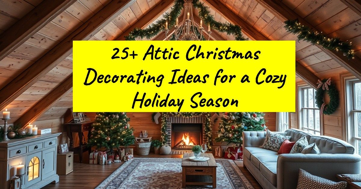 25+ Attic Christmas Decorating Ideas for a Cozy Holiday Season