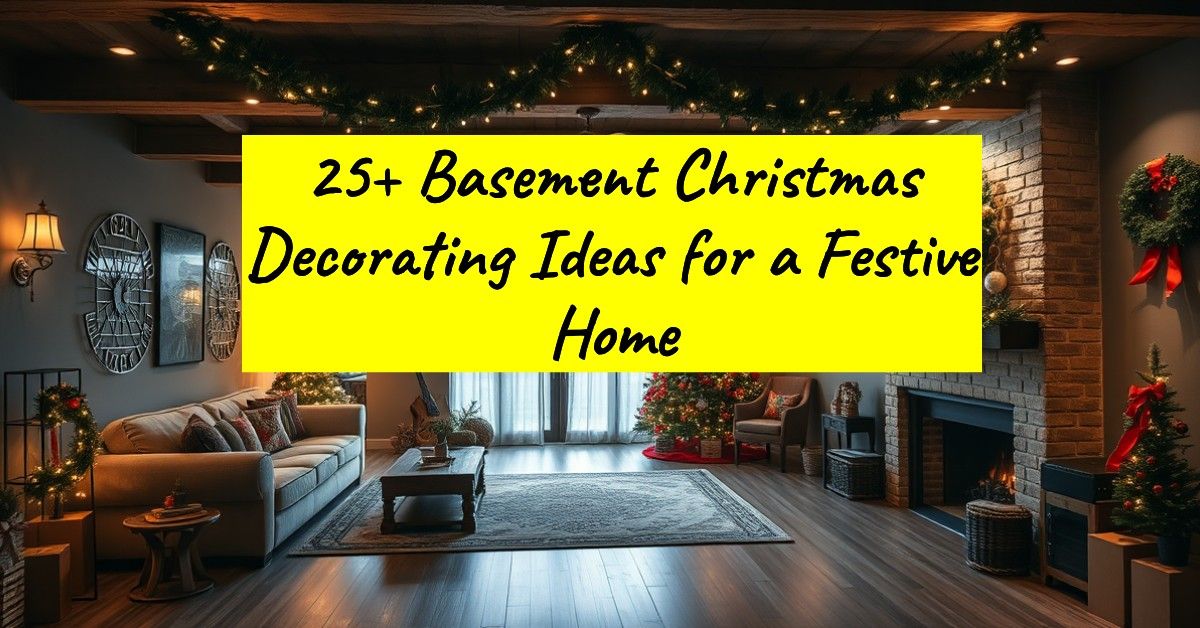 25+ Basement Christmas Decorating Ideas for a Festive Home