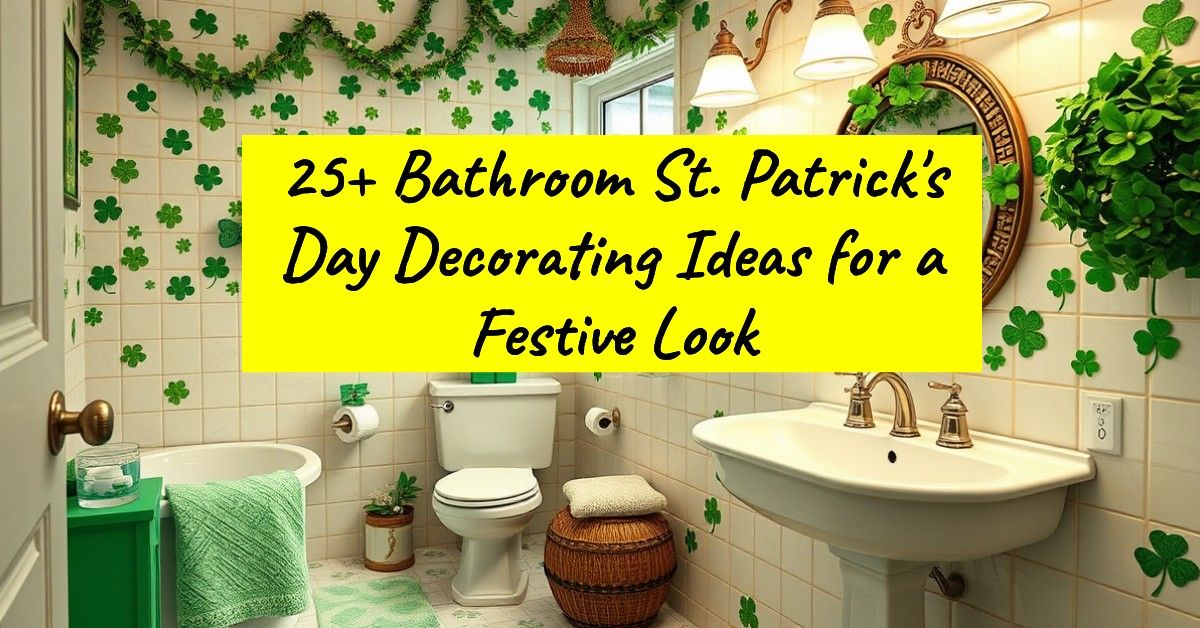 25+ Bathroom St. Patrick's Day Decorating Ideas for a Festive Look