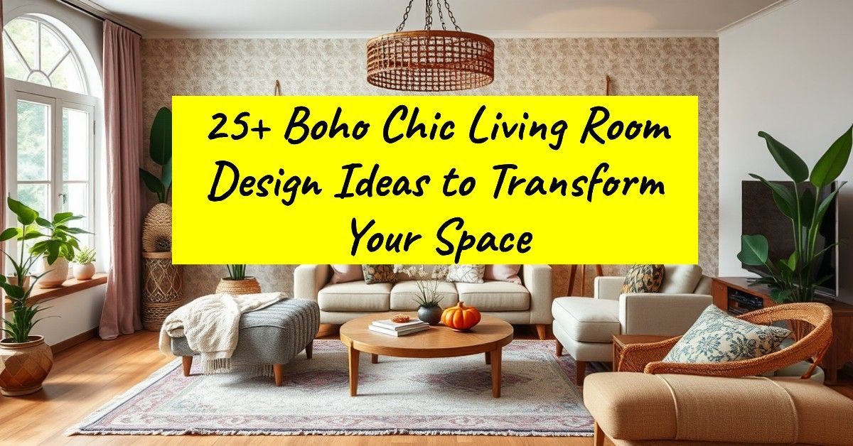 25+ Boho Chic Living Room Design Ideas to Transform Your Space