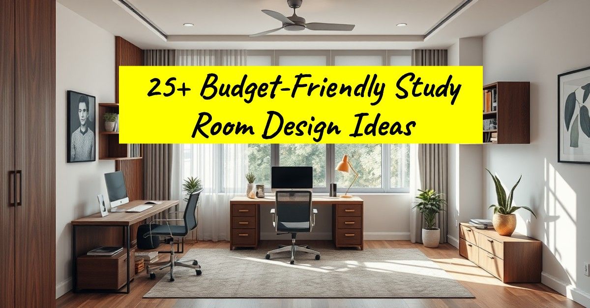 25+ Budget-Friendly Study Room Design Ideas