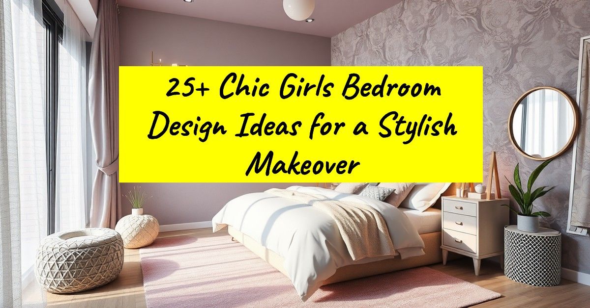 25+ Chic Girls Bedroom Design Ideas for a Stylish Makeover