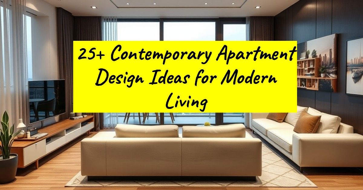 25+ Contemporary Apartment Design Ideas for Modern Living