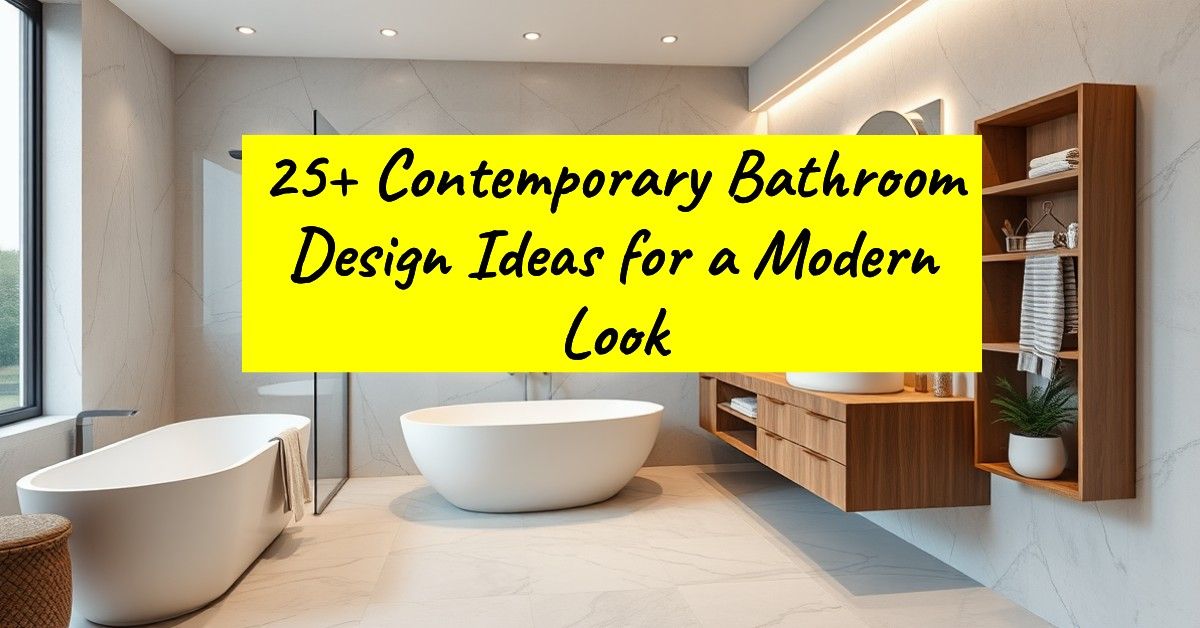 25+ Contemporary Bathroom Design Ideas for a Modern Look