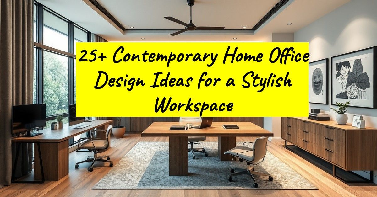 25+ Contemporary Home Office Design Ideas for a Stylish Workspace