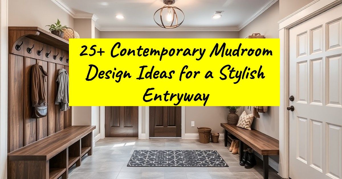 25+ Contemporary Mudroom Design Ideas for a Stylish Entryway