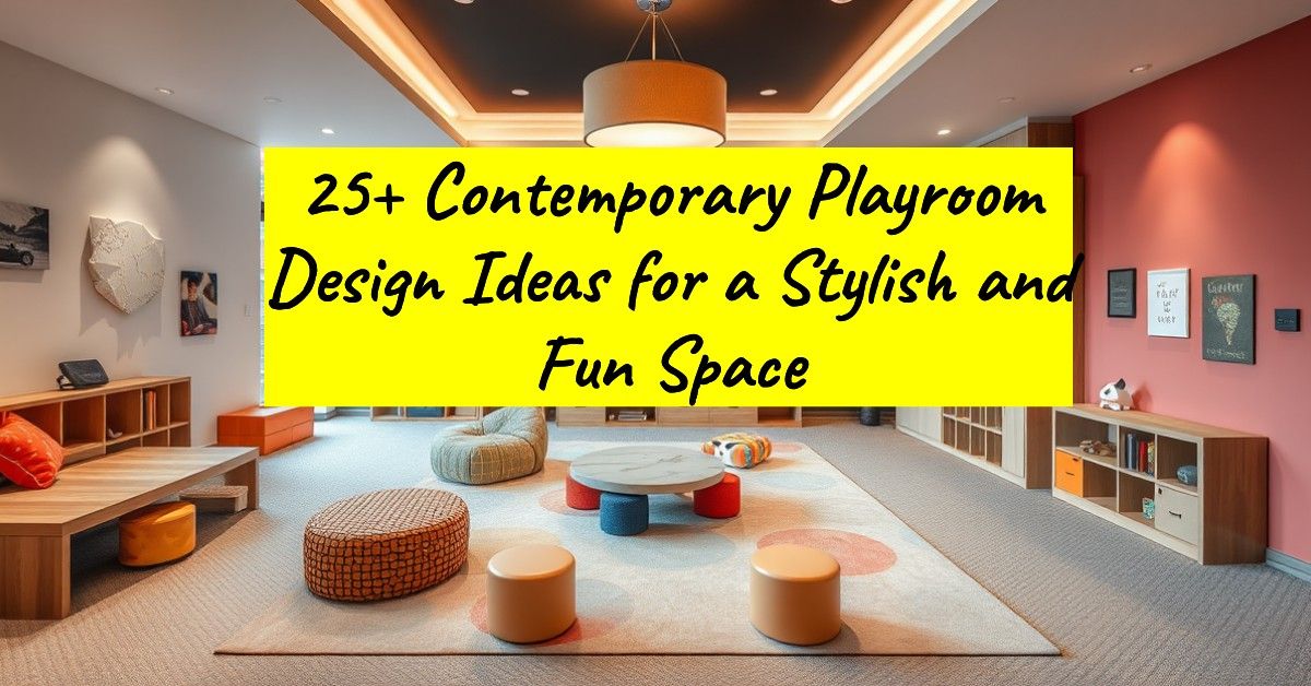 25+ Contemporary Playroom Design Ideas for a Stylish and Fun Space