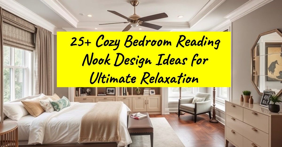 25+ Cozy Bedroom Reading Nook Design Ideas for Ultimate Relaxation