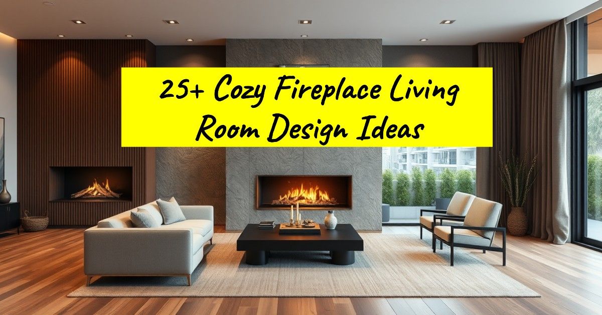 25+ Cozy Fireplace Living Room Design Ideas