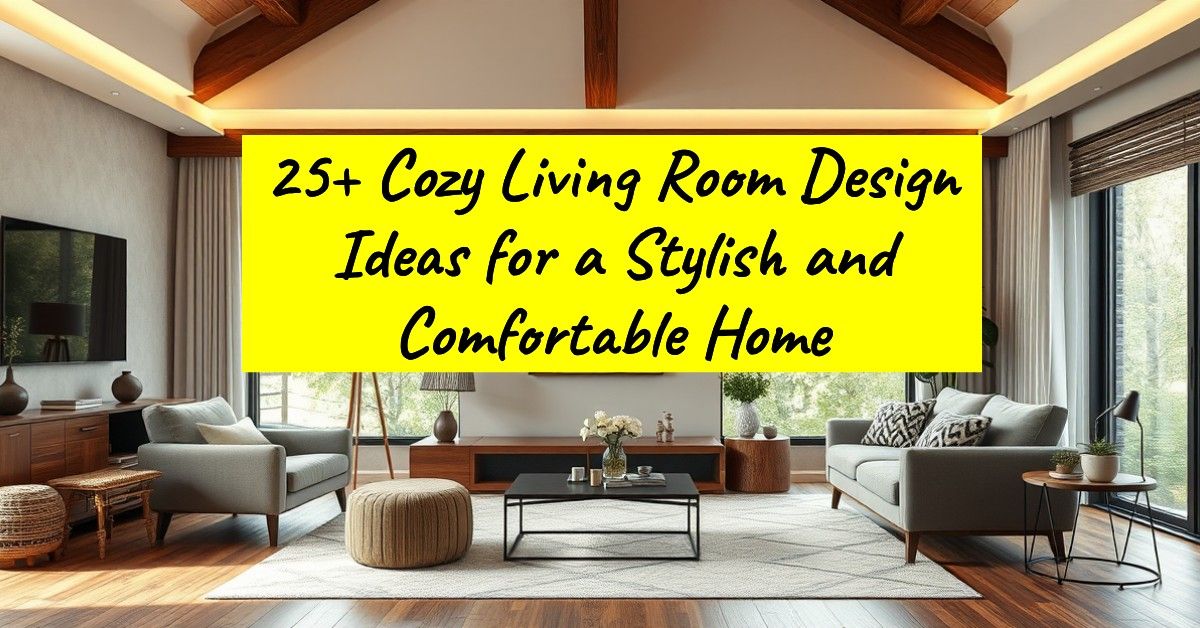 25+ Cozy Living Room Design Ideas for a Stylish and Comfortable Home