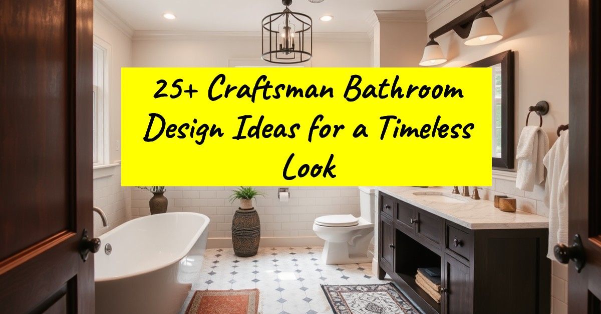 25+ Craftsman Bathroom Design Ideas for a Timeless Look