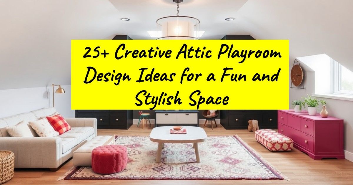 25+ Creative Attic Playroom Design Ideas for a Fun and Stylish Space