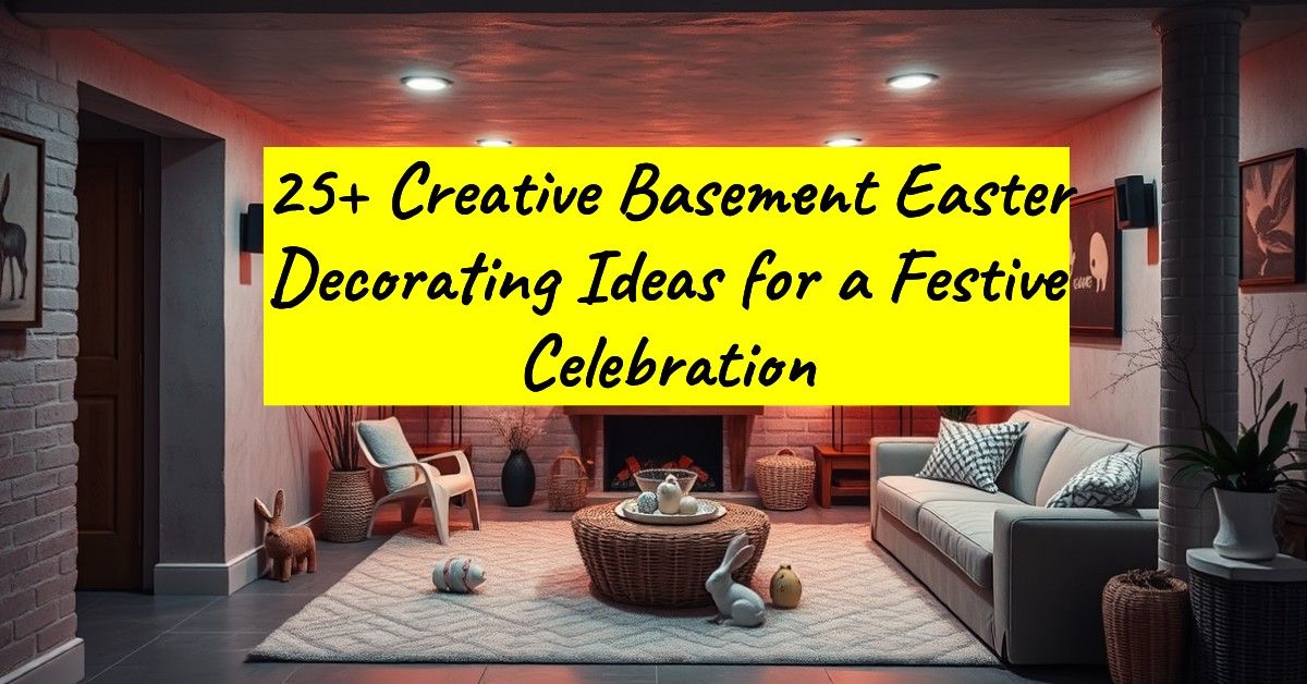 25+ Creative Basement Easter Decorating Ideas for a Festive Celebration