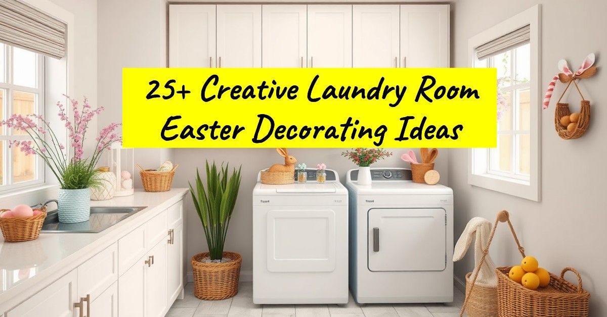 25+ Creative Laundry Room Easter Decorating Ideas