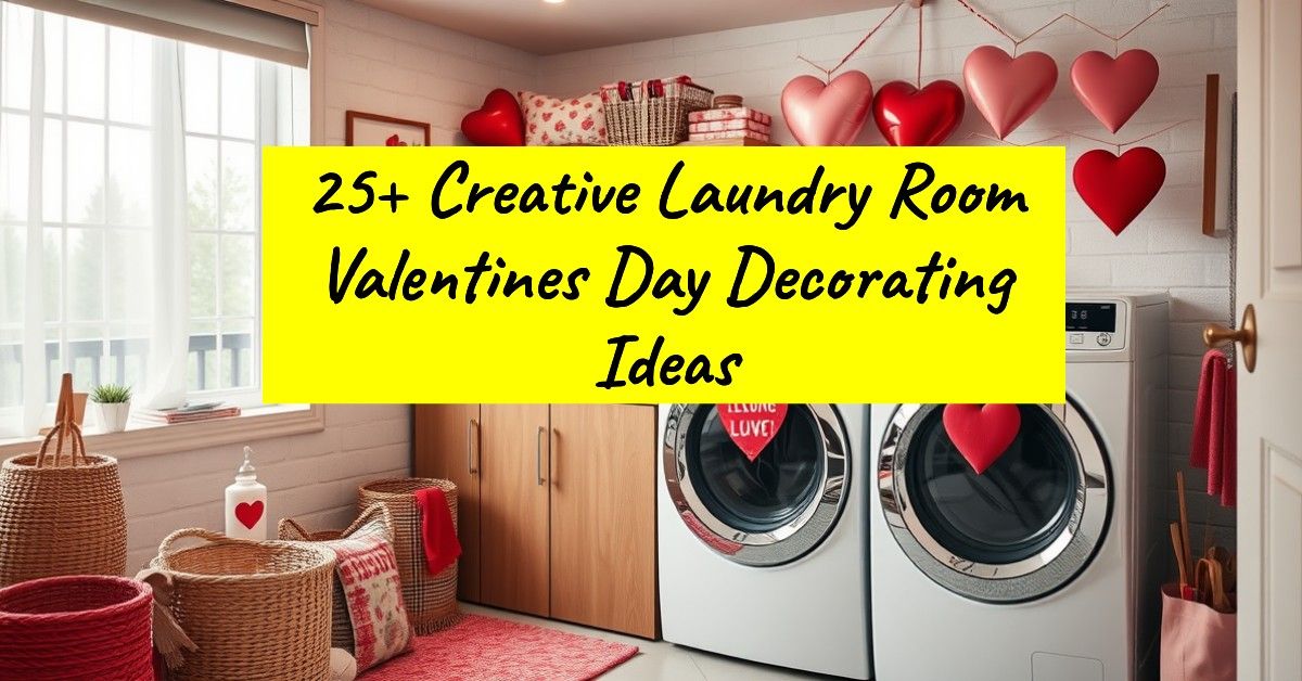 25+ Creative Laundry Room Valentines Day Decorating Ideas