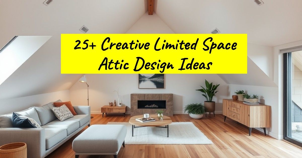 25+ Creative Limited Space Attic Design Ideas