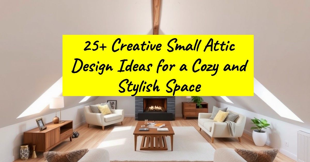 25+ Creative Small Attic Design Ideas for a Cozy and Stylish Space