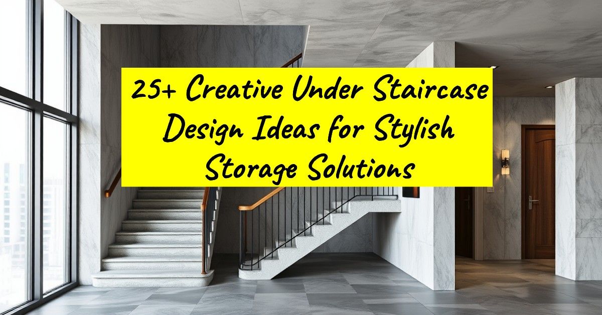 25+ Creative Under Staircase Design Ideas for Stylish Storage Solutions