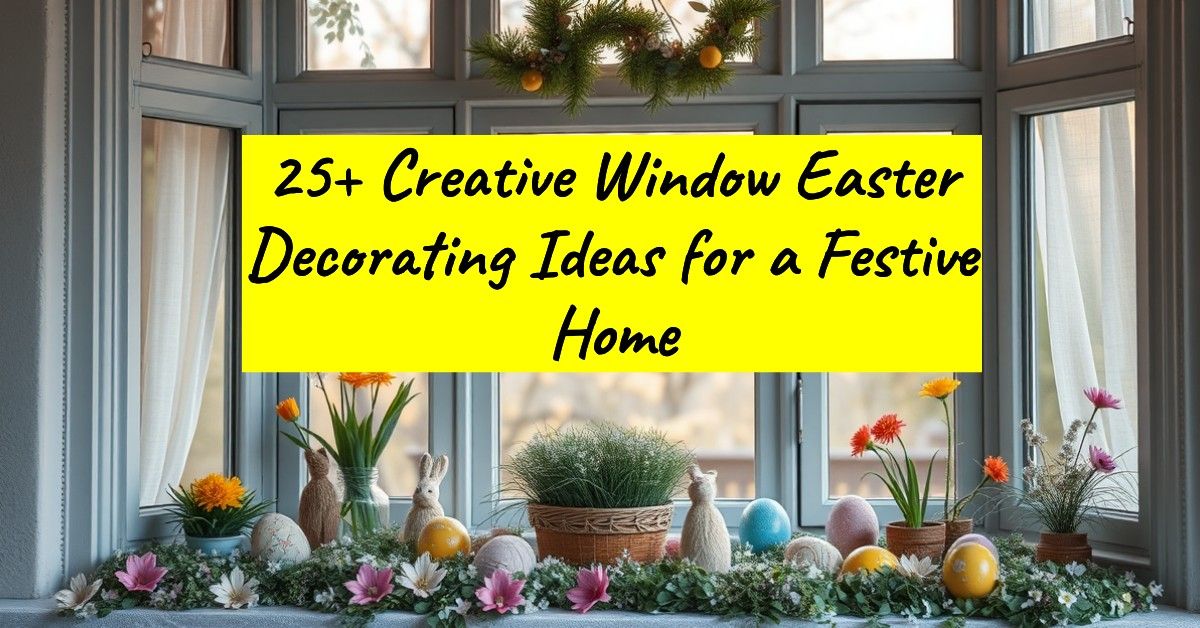 25+ Creative Window Easter Decorating Ideas for a Festive Home