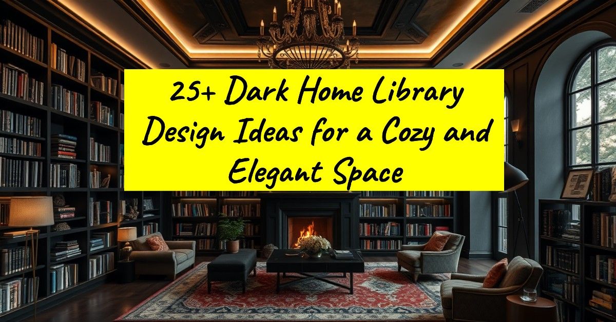 25+ Dark Home Library Design Ideas for a Cozy and Elegant Space