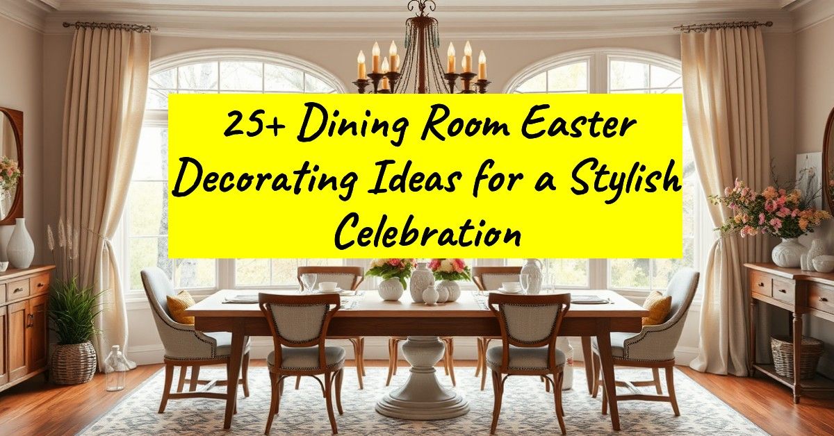 25+ Dining Room Easter Decorating Ideas for a Stylish Celebration