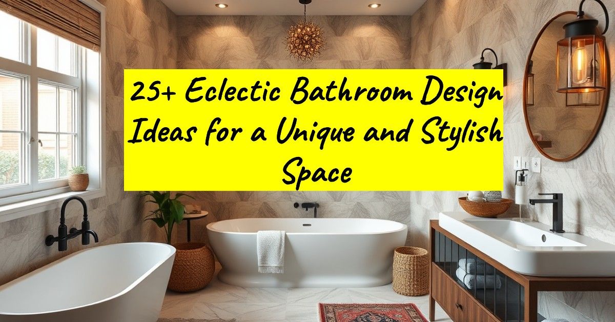 25+ Eclectic Bathroom Design Ideas for a Unique and Stylish Space