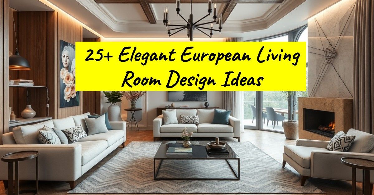 25+ Elegant European Living Room Design Ideas