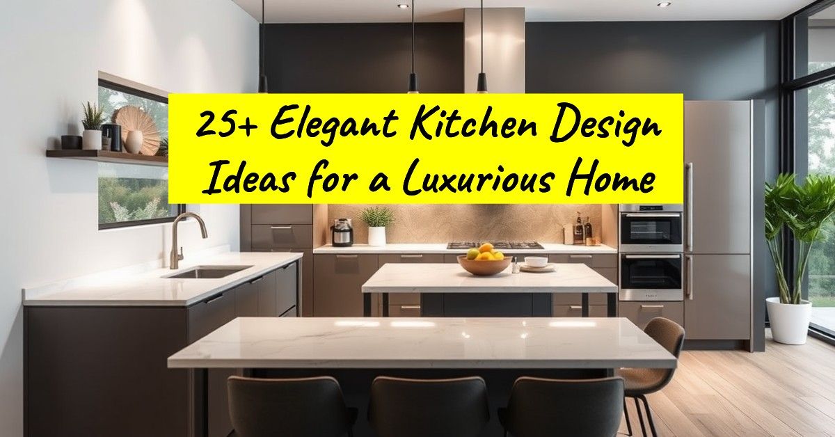 25+ Elegant Kitchen Design Ideas for a Luxurious Home