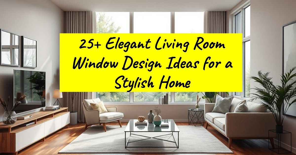 25+ Elegant Living Room Window Design Ideas for a Stylish Home