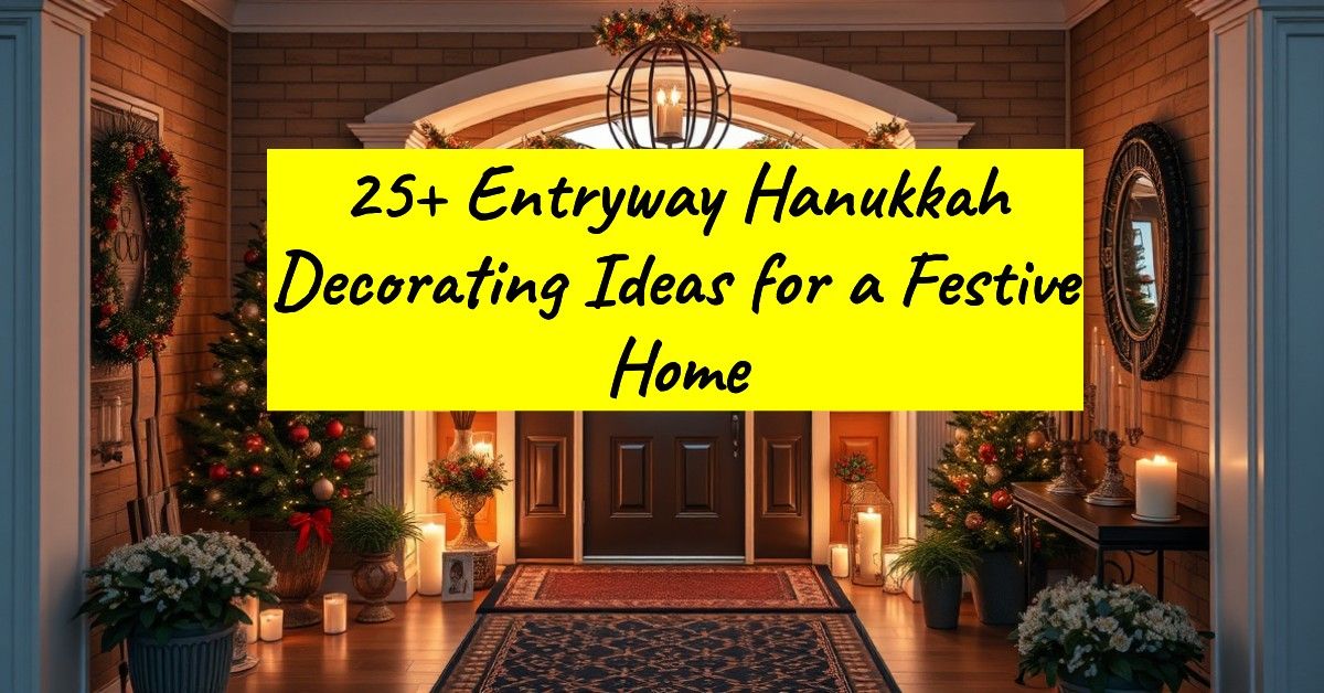 25+ Entryway Hanukkah Decorating Ideas for a Festive Home