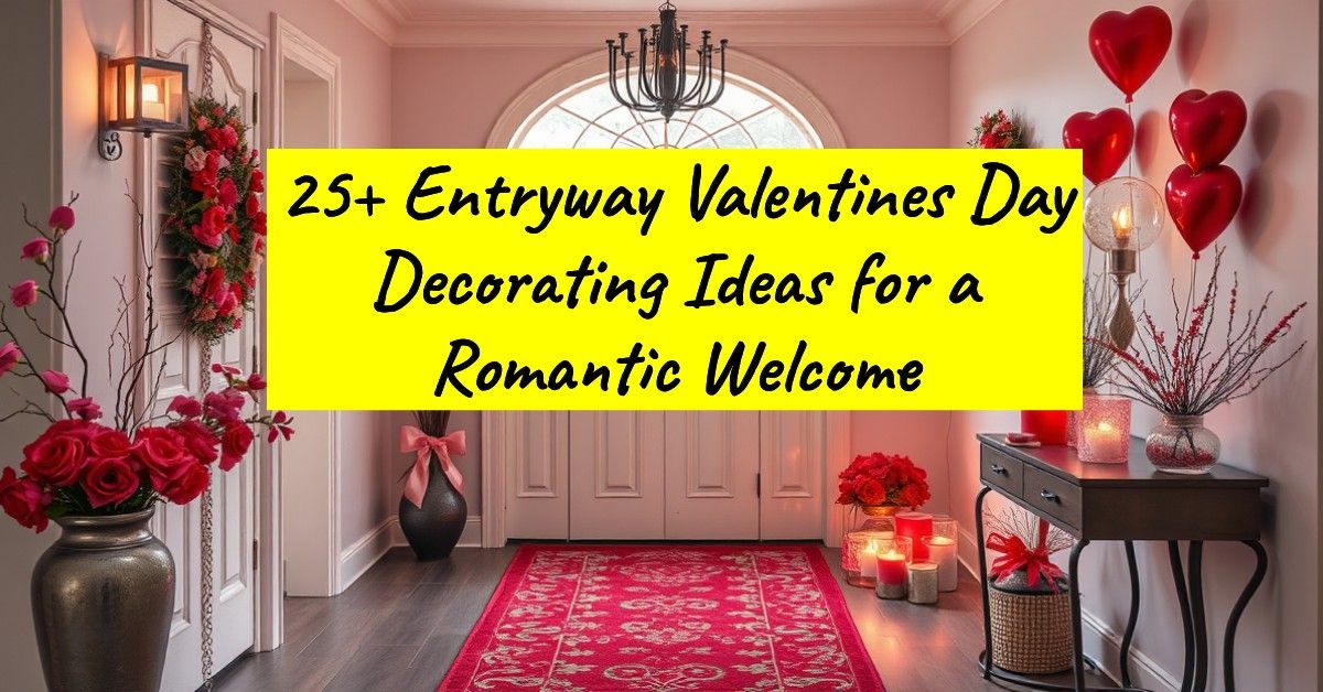 25+ Entryway Valentines Day Decorating Ideas for a Romantic Welcome