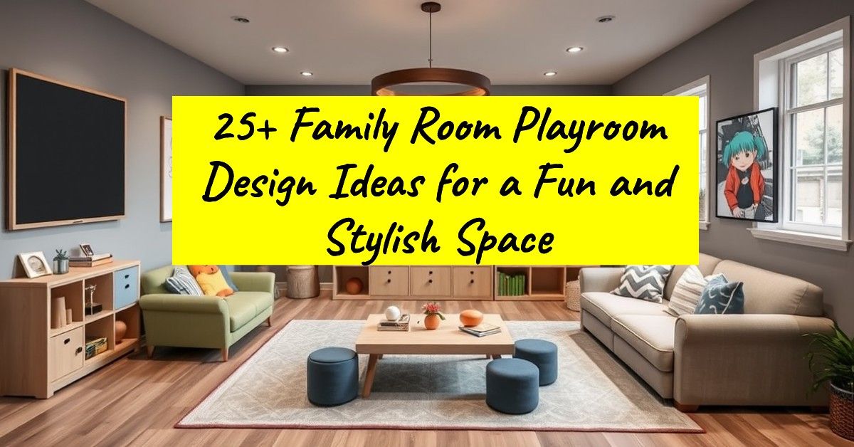 25+ Family Room Playroom Design Ideas for a Fun and Stylish Space