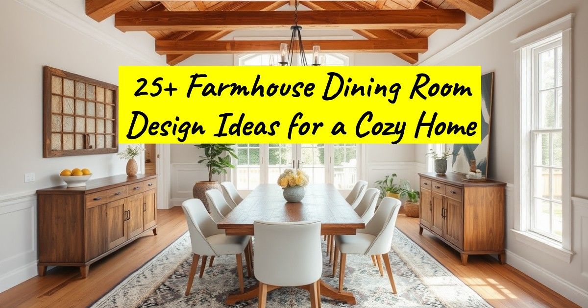 25+ Farmhouse Dining Room Design Ideas for a Cozy Home