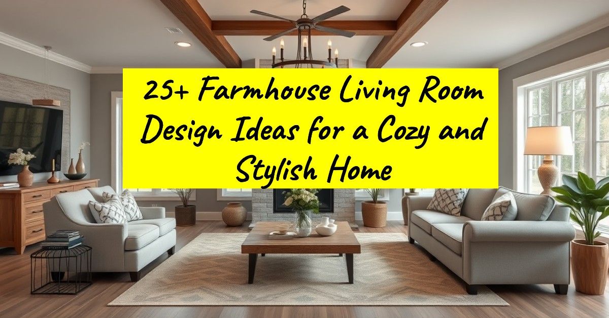 25+ Farmhouse Living Room Design Ideas for a Cozy and Stylish Home