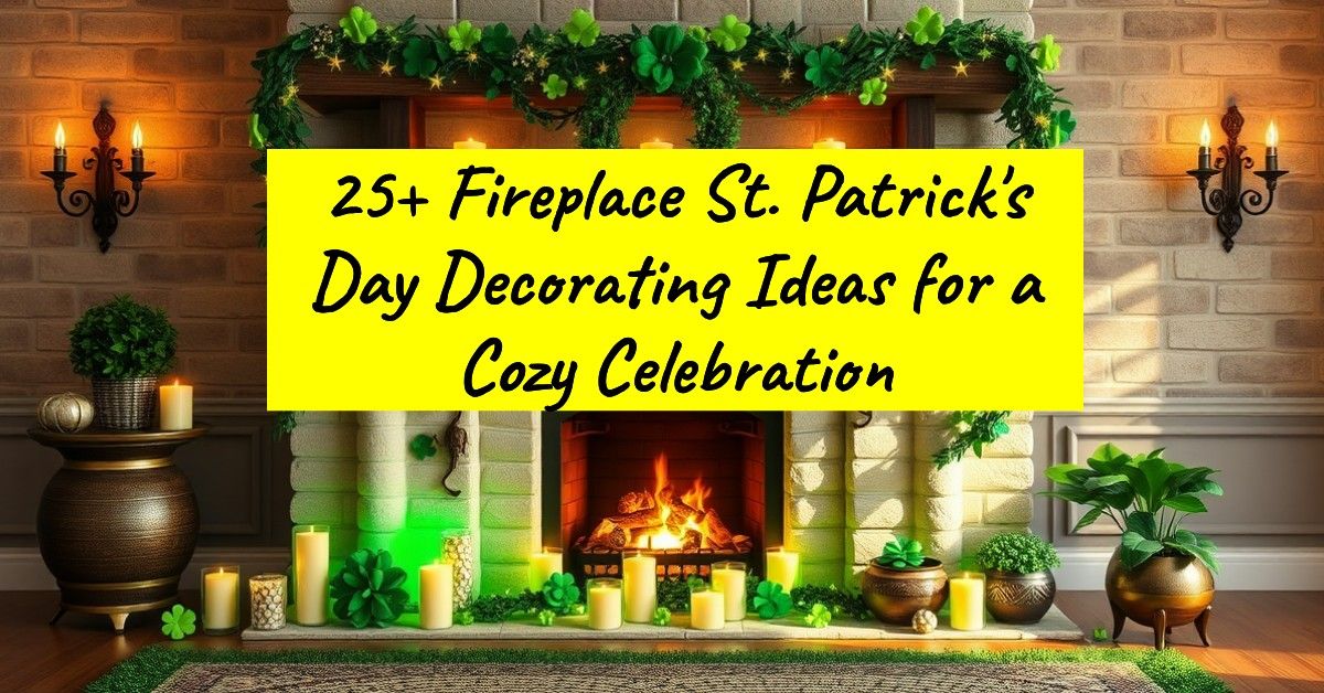 25+ Fireplace St. Patrick's Day Decorating Ideas for a Cozy Celebration