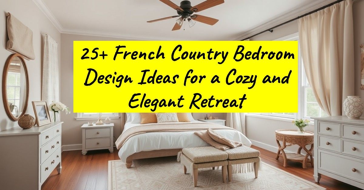 25+ French Country Bedroom Design Ideas for a Cozy and Elegant Retreat