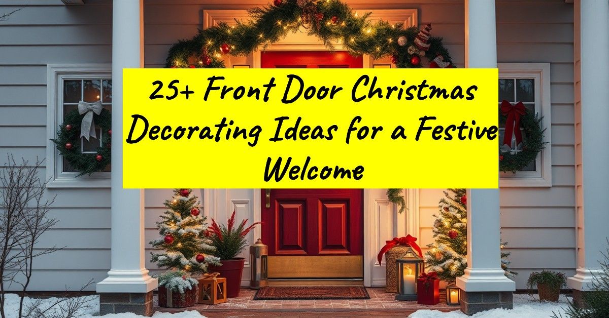 25+ Front Door Christmas Decorating Ideas for a Festive Welcome