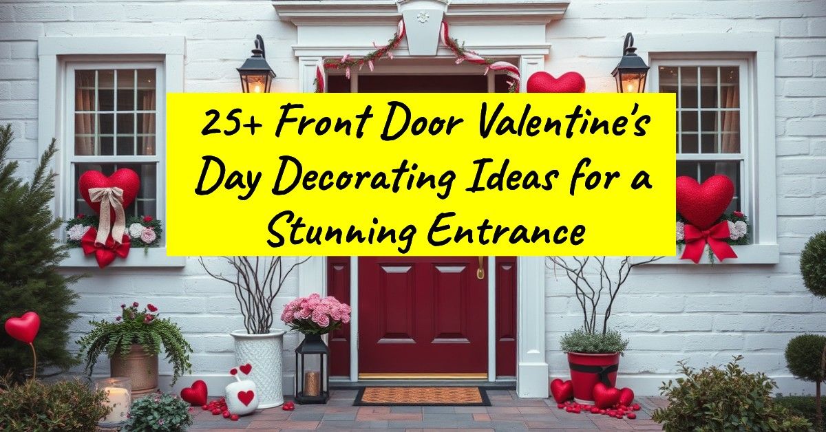 25+ Front Door Valentine's Day Decorating Ideas for a Stunning Entrance