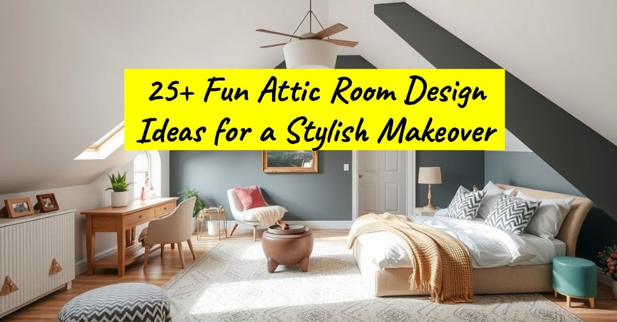 25+ Fun Attic Room Design Ideas for a Stylish Makeover