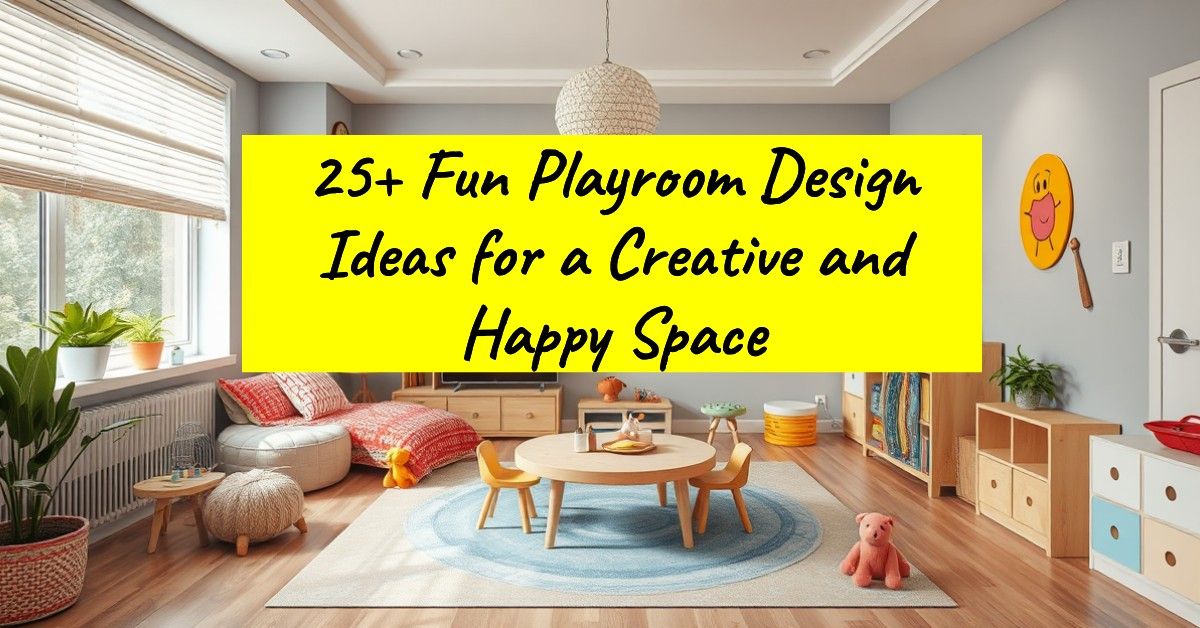 25+ Fun Playroom Design Ideas for a Creative and Happy Space