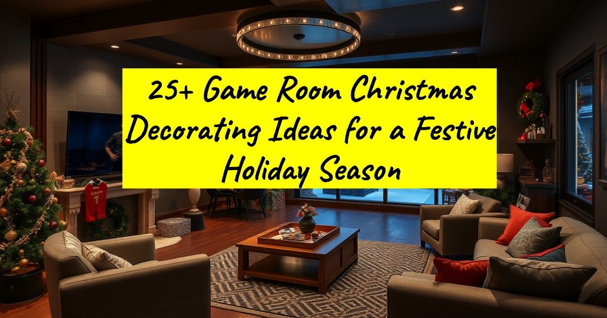 25+ Game Room Christmas Decorating Ideas for a Festive Holiday Season