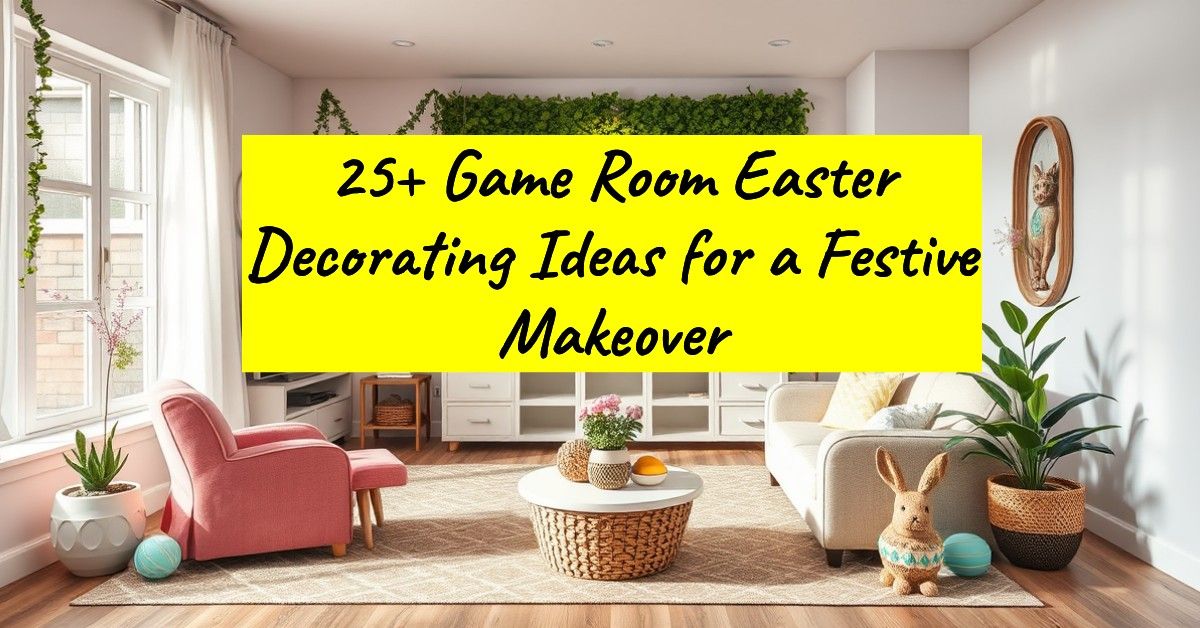 25+ Game Room Easter Decorating Ideas for a Festive Makeover