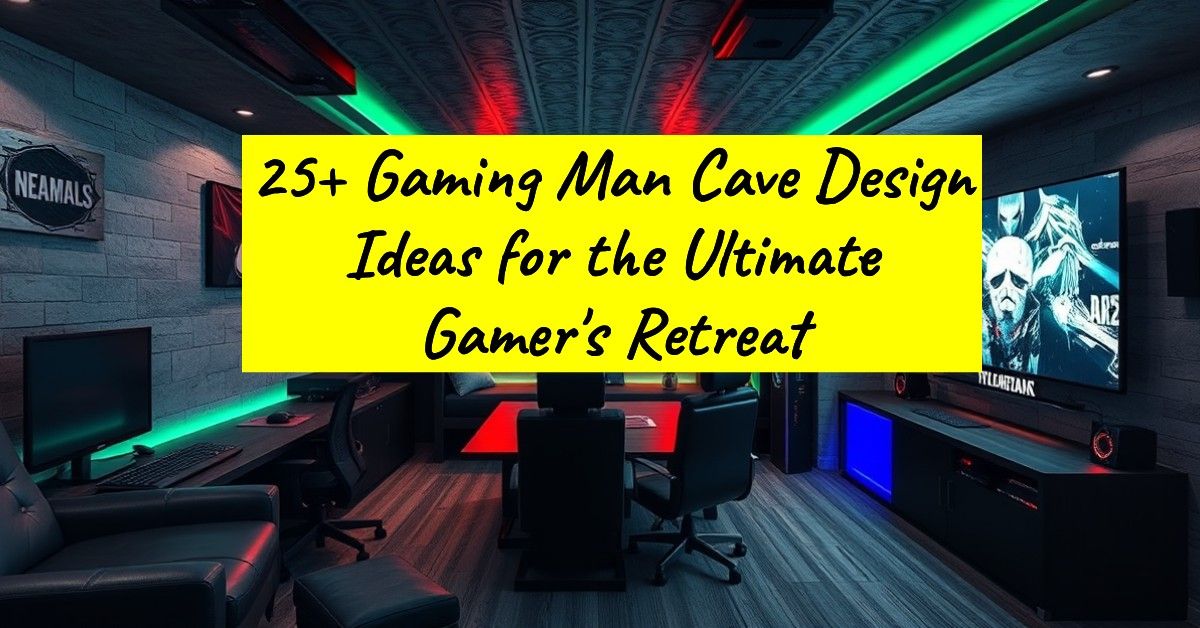 25+ Gaming Man Cave Design Ideas for the Ultimate Gamer's Retreat