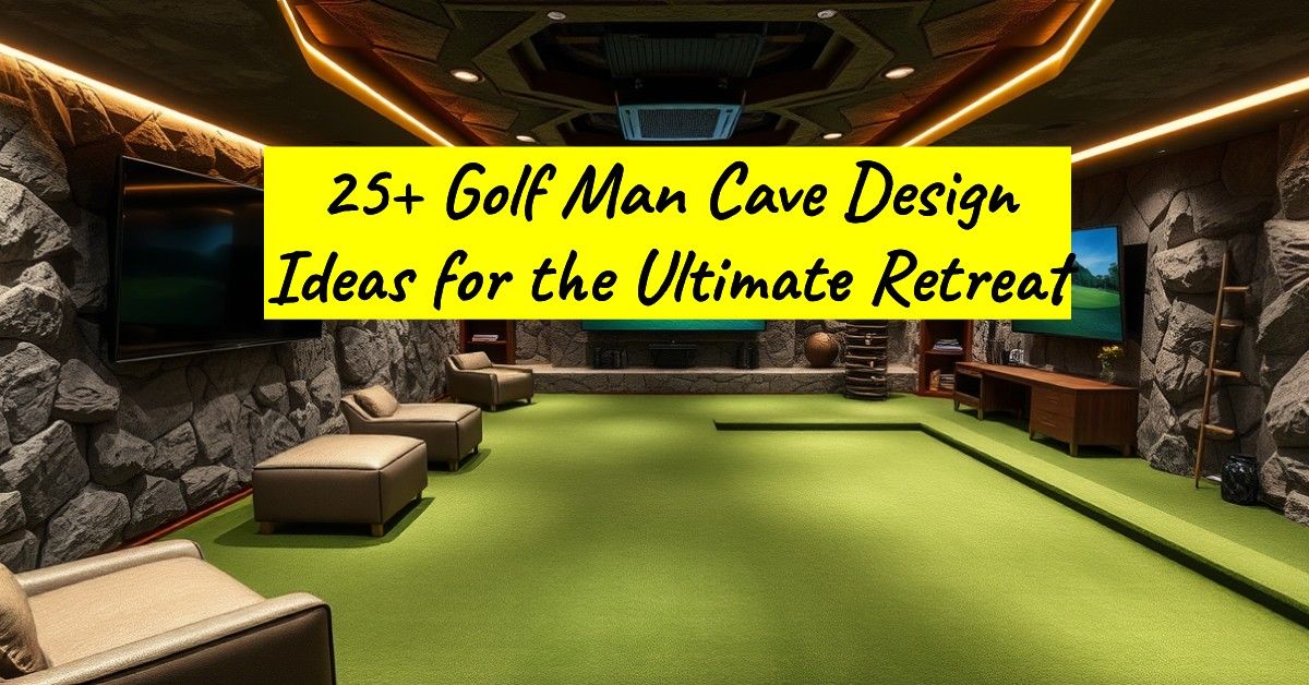 25+ Golf Man Cave Design Ideas for the Ultimate Retreat