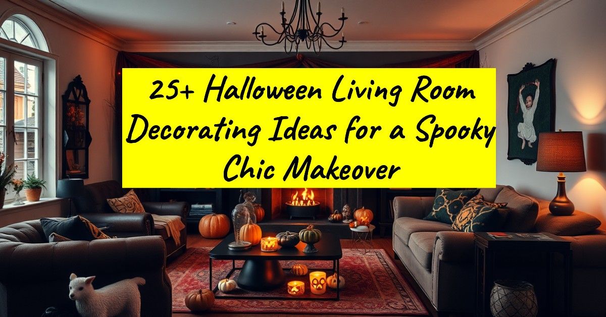 25+ Halloween Living Room Decorating Ideas for a Spooky Chic Makeover